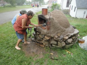 Drying the oven